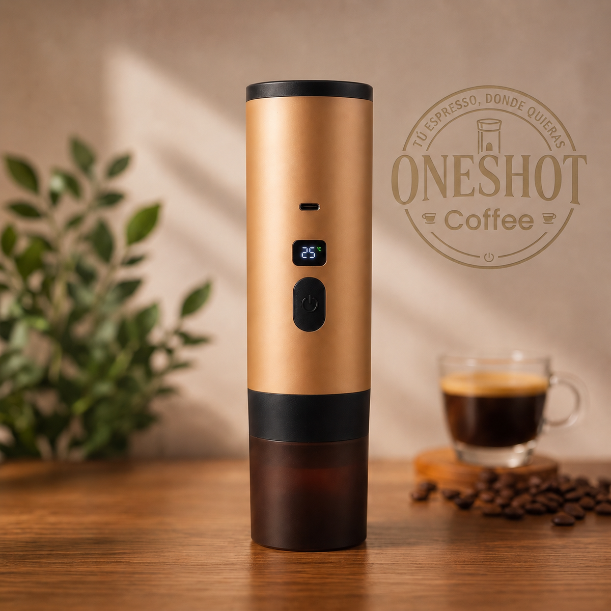 Cafetera Portátil OneShot™  3 en 1