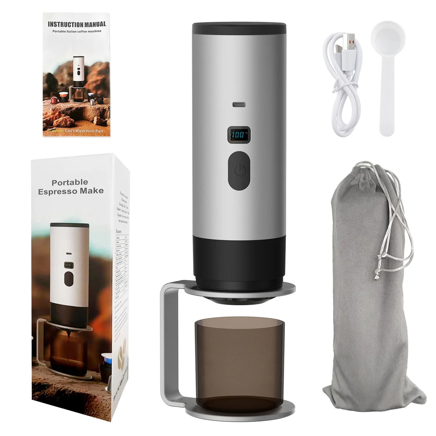 Cafetera Portatil OneShot™  3 en 1