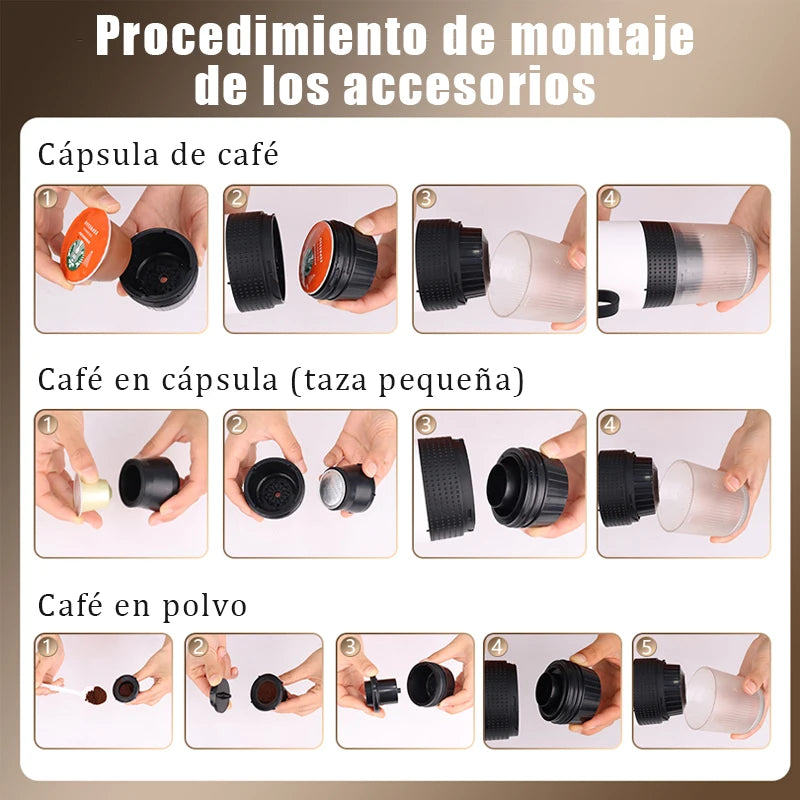 Cafetera Portatil OneShot™  3 en 1